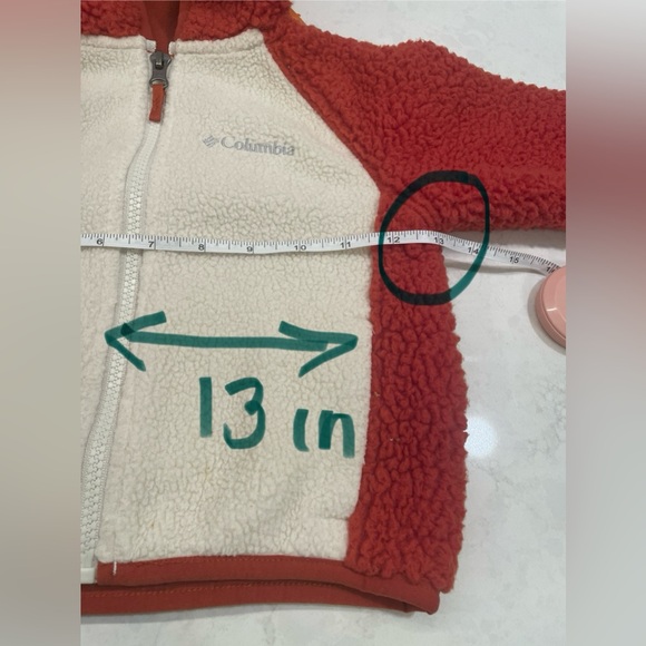 Columbia Infant Fox Zip Up Fleece Sweater Size 12-18 Months - Picture 10 of 11